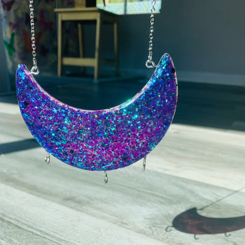 Crescent moon key/jewelry holder